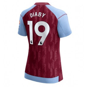 Aston Villa Moussa Diaby #19 Domaci Dres za Ženska 2023-24 Kratak Rukavima